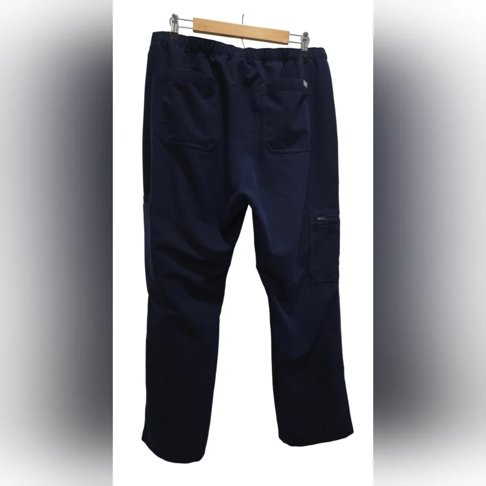 Figs Cairo Cargo Navy Blue Scrub Pants, XL